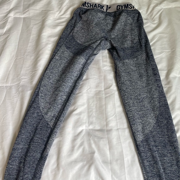 GYMSHARK BLUE LOGO WAISTBAND LEGGINGS  CLASSIC BOOTY COUNTOUR AMAZING CONDITION - Picture 3 of 4